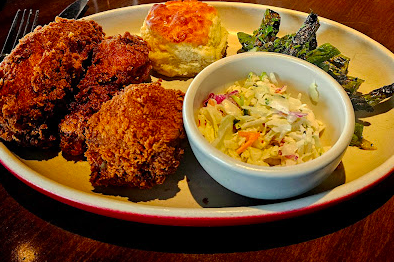 Culinary Dropout signature dishes Fried Chicken
Steak Frites
36-Hour Pork Ribs
